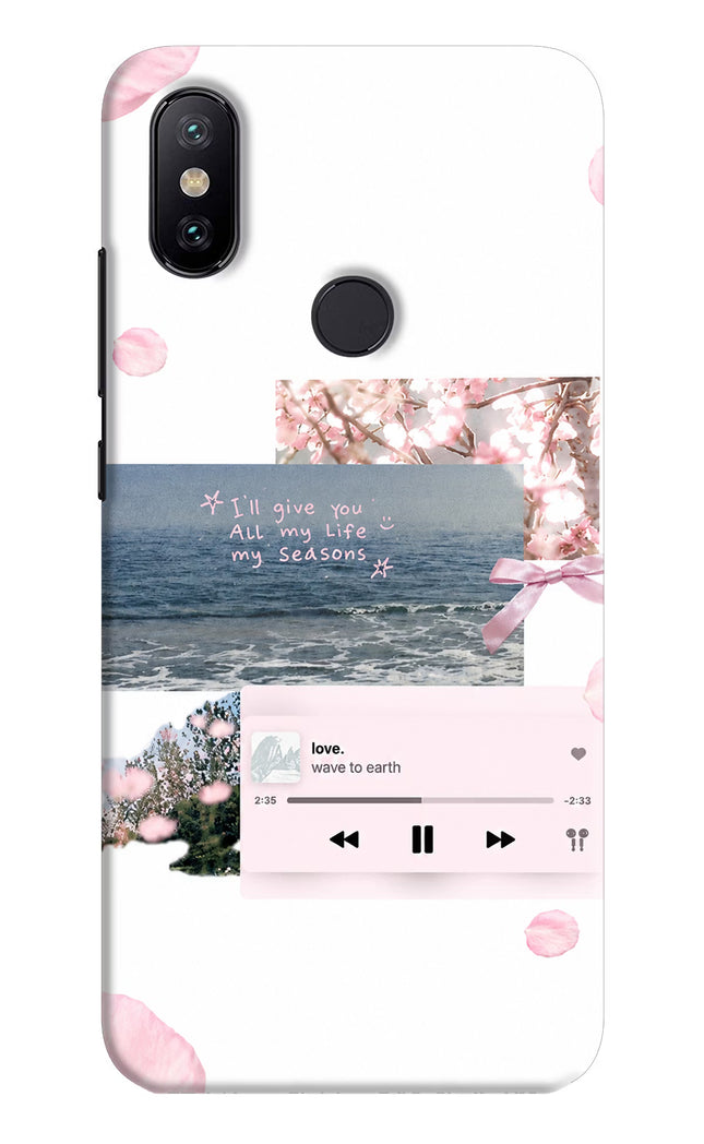 Wave to earth Mi A2 Hard Case Back Cover by Casekaro