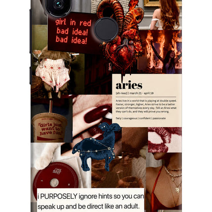 Zodiac Aries Mi A2 Hard Case Back Cover by Casekaro