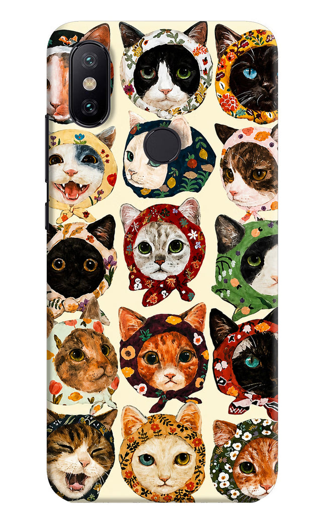 Cool Cat Mi A2 Hard Case Back Cover by Casekaro