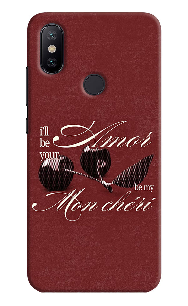 Velvet Cherry Mi A2 Hard Case Back Cover by Casekaro
