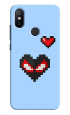 Peter Heart Mi A2 Hard Case Back Cover by Casekaro