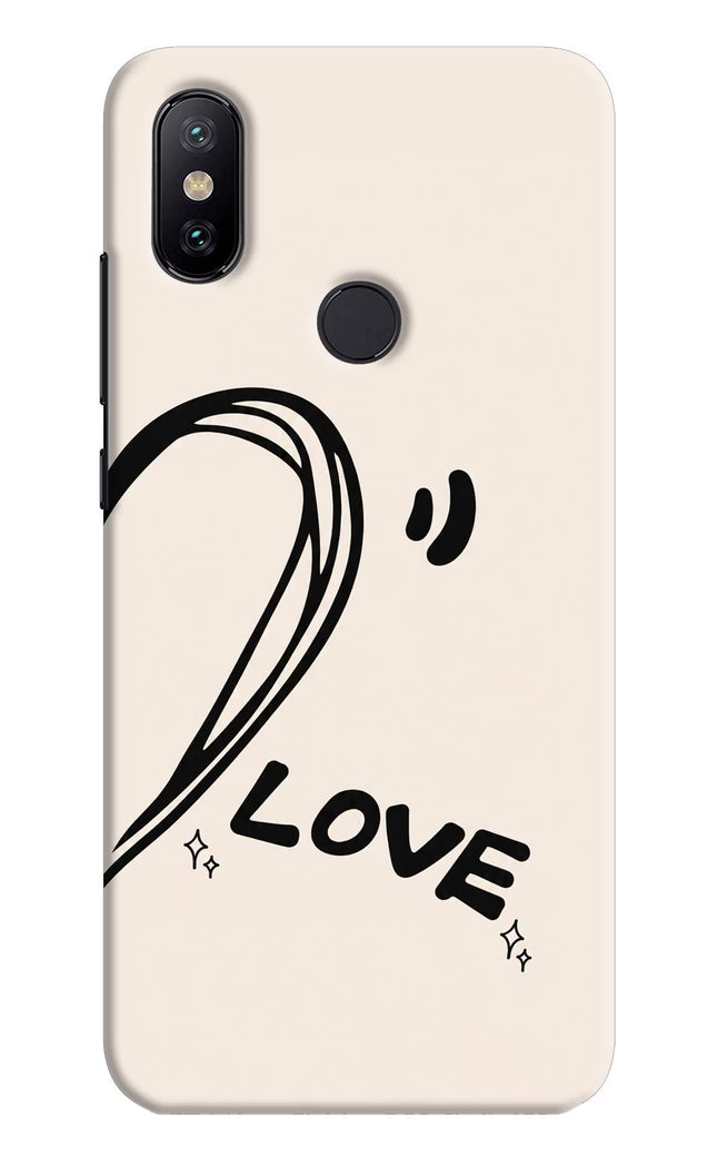Soul Line Mi A2 Hard Case Back Cover by Casekaro