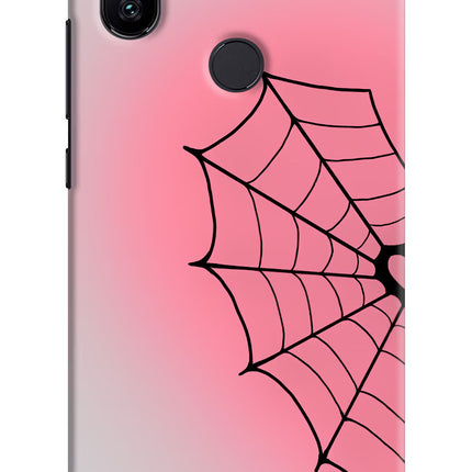 Pink Web Mi A2 Hard Case Back Cover by Casekaro
