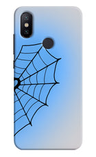 Blue Web Mi A2 Hard Case Back Cover by Casekaro