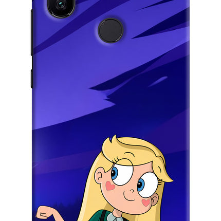 Star Glow Mi A2 Hard Case Back Cover by Casekaro