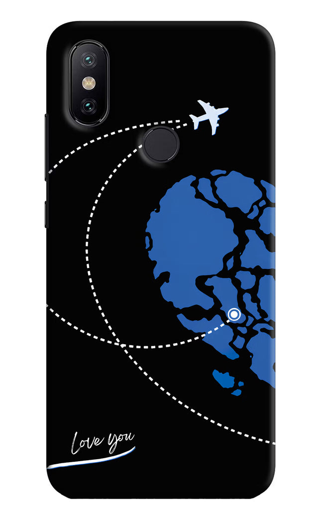 Love Orbit Mi A2 Hard Case Back Cover by Casekaro
