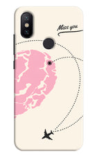 Miss Orbit Mi A2 Hard Case Back Cover by Casekaro