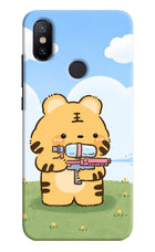 Tiger Treat Mi A2 Hard Case Back Cover by Casekaro