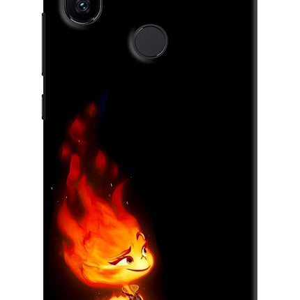 Ember Flame Mi A2 Hard Case Back Cover by Casekaro
