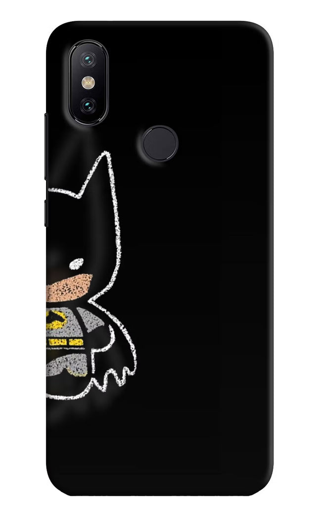 Bat Kitty Mi A2 Hard Case Back Cover by Casekaro