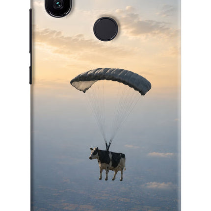 Skydiving Cow Mi A2 Hard Case Back Cover by Casekaro