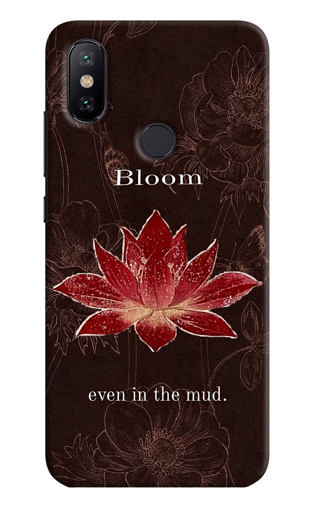 Bloom Mi A2 Hard Case Back Cover by Casekaro