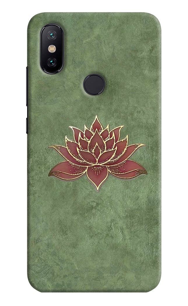 Lotus Grace Mi A2 Hard Case Back Cover by Casekaro