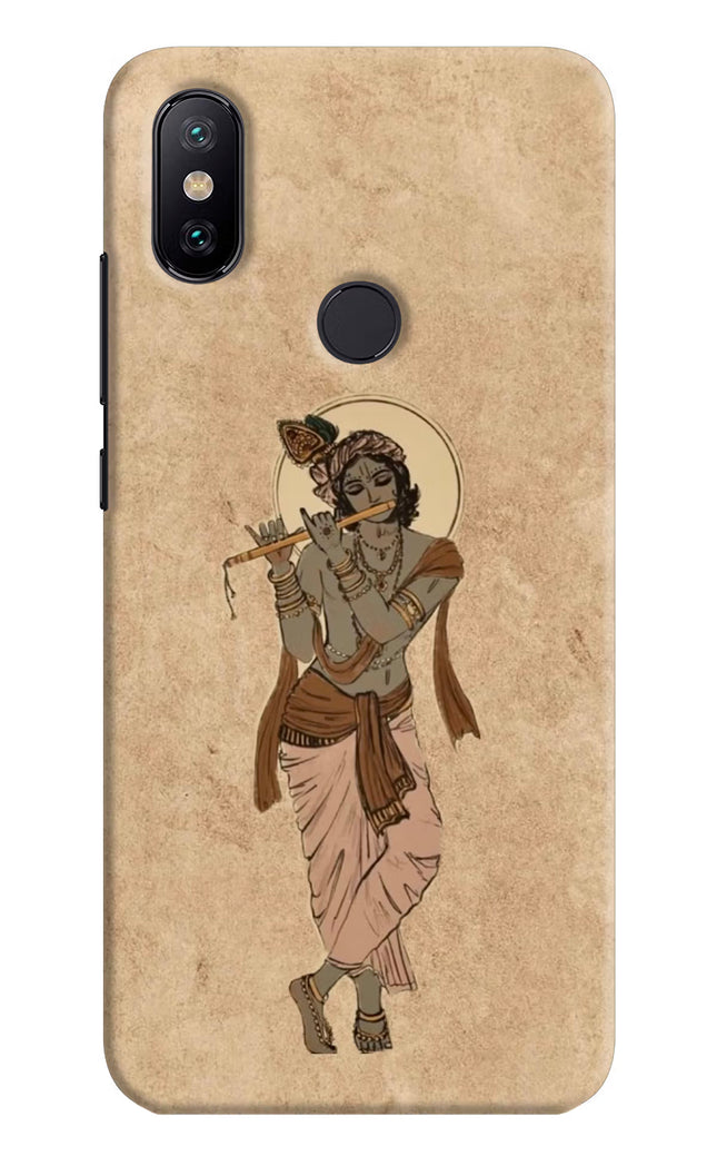 Krishna Mi A2 Hard Case Back Cover by Casekaro