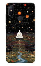 Space Monk Mi A2 Hard Case Back Cover by Casekaro