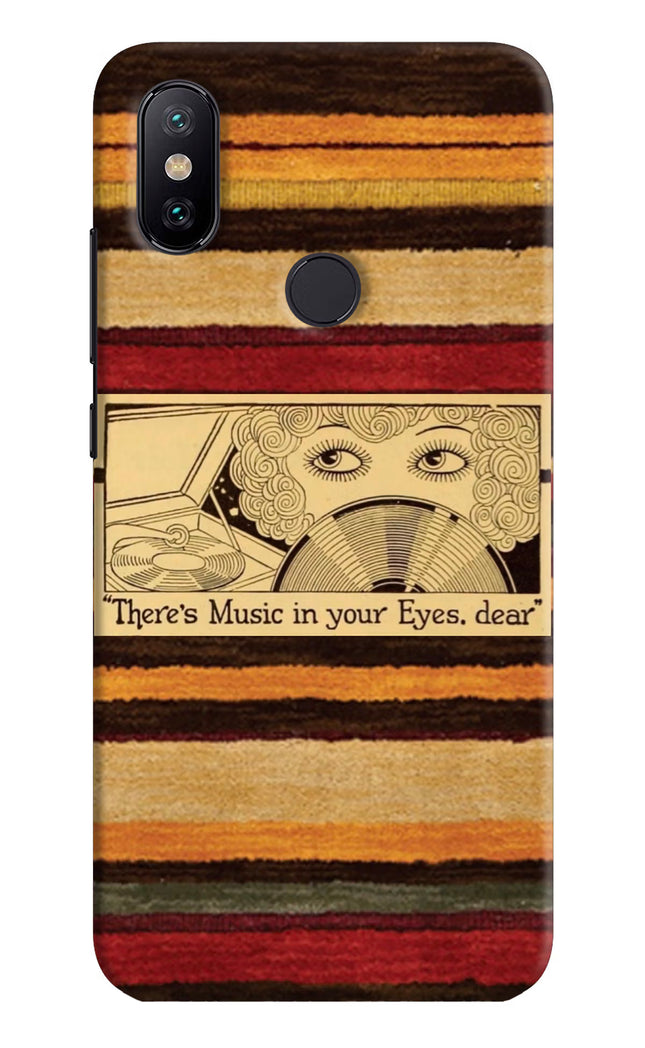 Vinyl Stripes Mi A2 Hard Case Back Cover by Casekaro