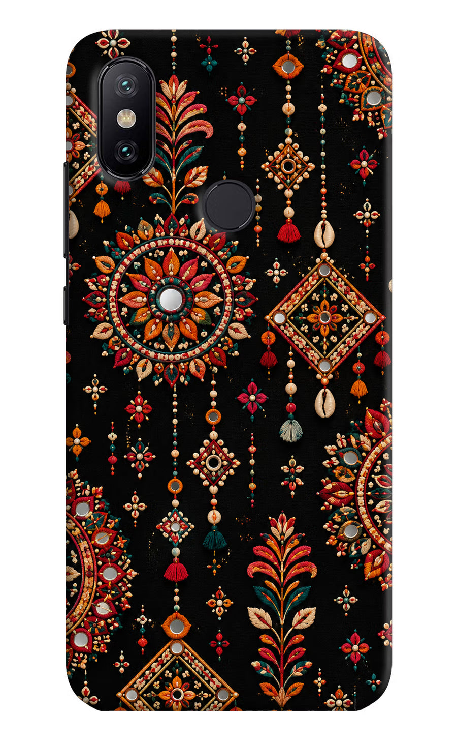 Boho Noir Mi A2 Back Cover, Hard case