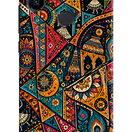Folk Print Mi A2 Back Cover