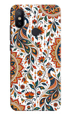 White Mayura Mi A2 Back Cover