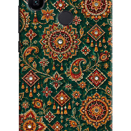 Green Pataka Mi A2 Hard Case Back Cover by Casekaro