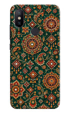Green Pataka Mi A2 Hard Case Back Cover by Casekaro