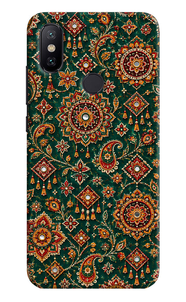 Green Pataka Mi A2 Hard Case Back Cover by Casekaro