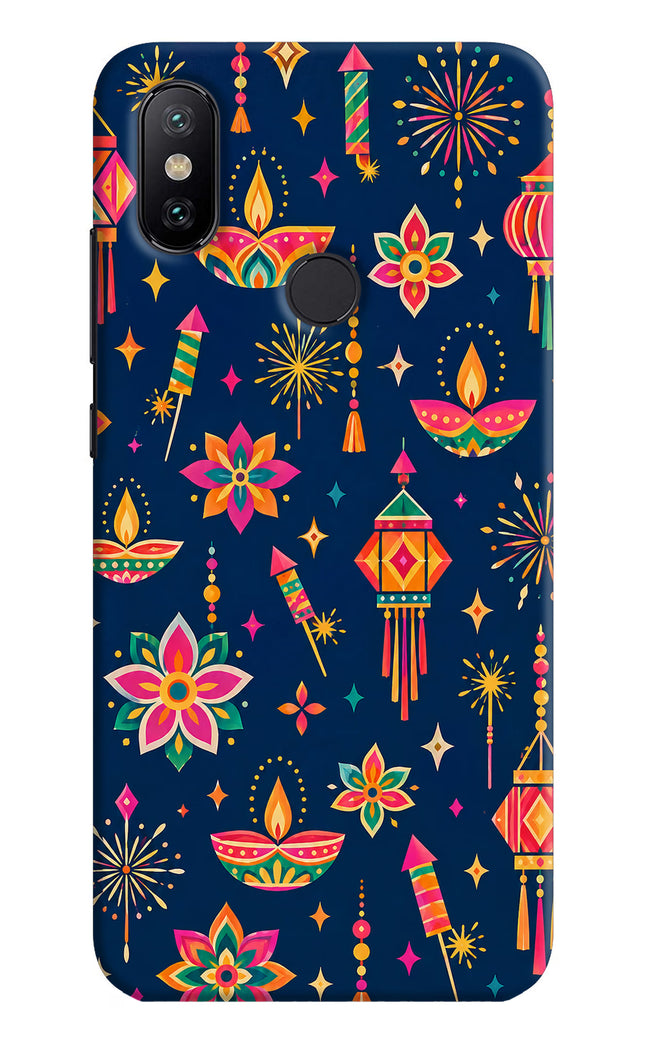 Festive Pop Mi A2 Hard Case Back Cover by Casekaro