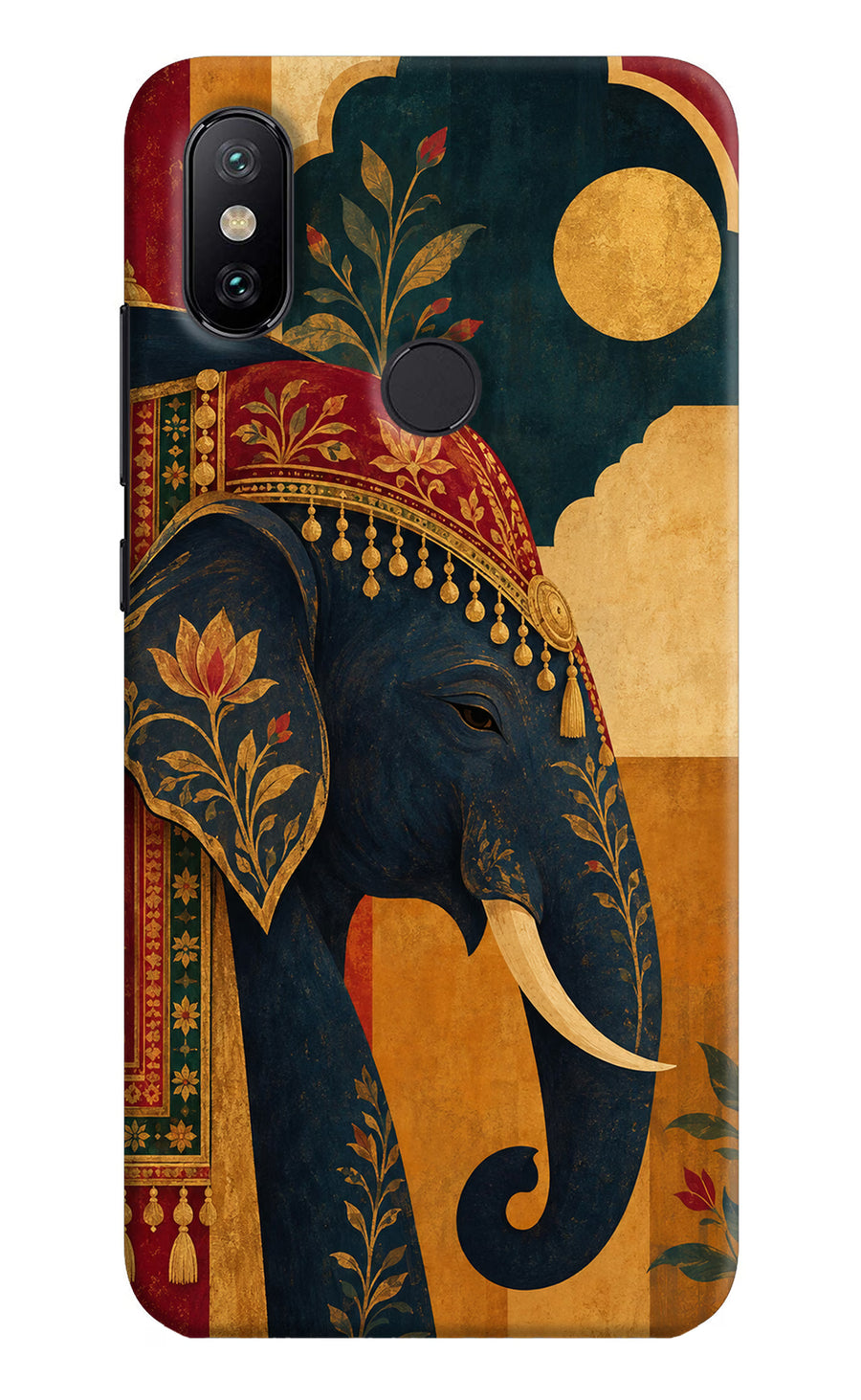 Royal Elephant Mi A2 Back Cover, Hard case