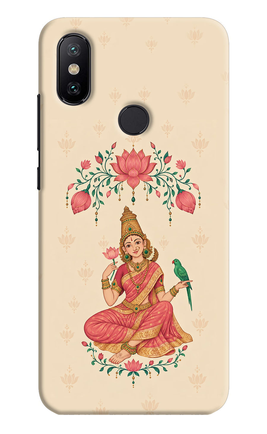 Goddess Lakshmi Mi A2 Back Cover, Hard case