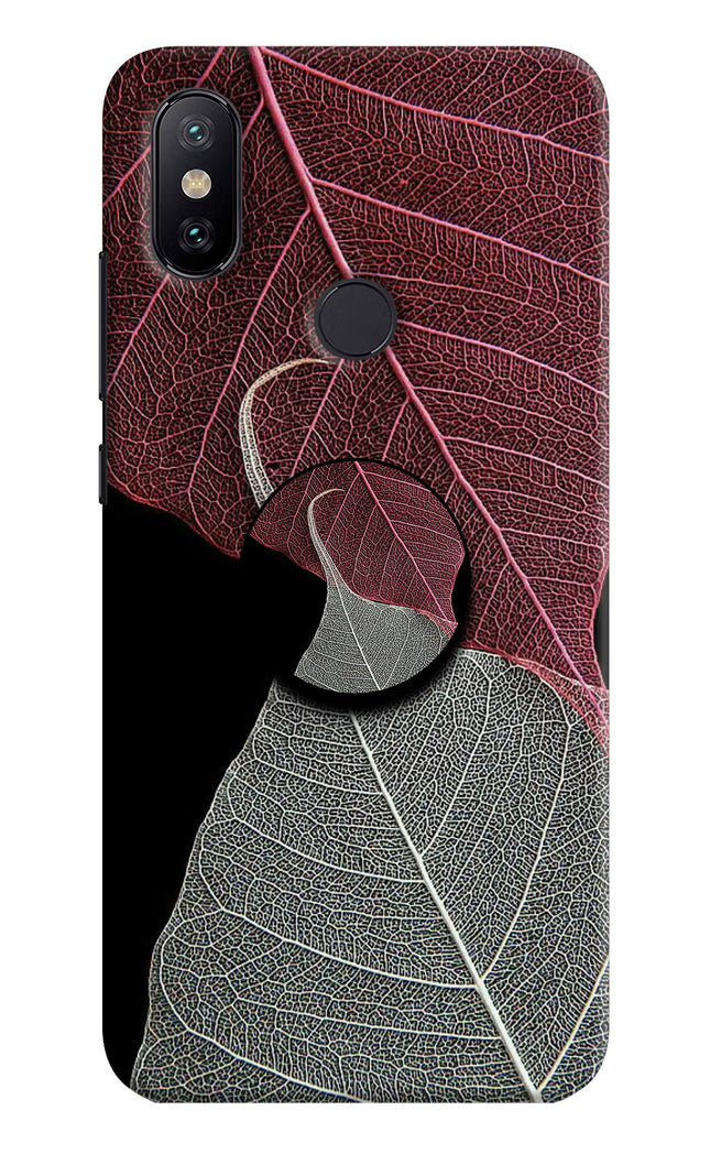 Leaf Pattern Mi A2 Pop Case by Casekaro