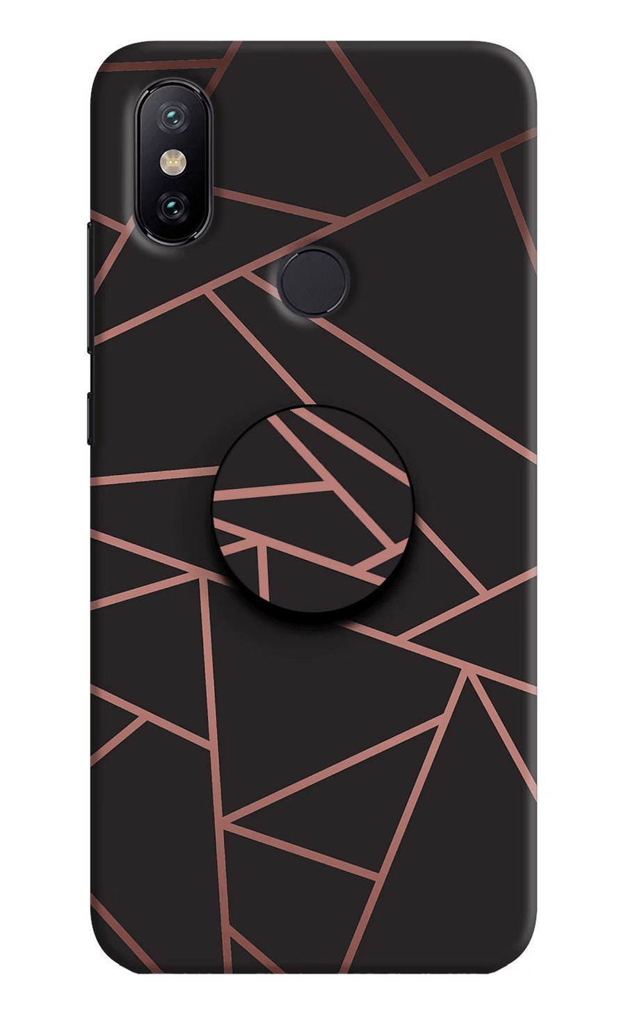 Geometric Pattern Mi A2 Pop Case, Hard case