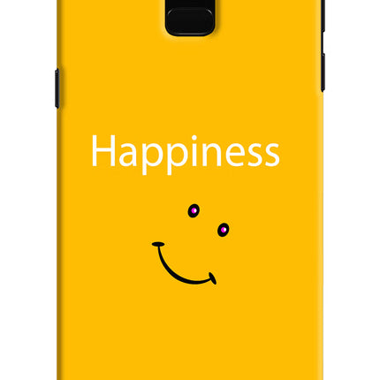 Happiness With Smiley Samsung J6 Hard Case Back Cover by Casekaro