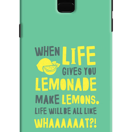 Quote Samsung J6 Hard Case Back Cover by Casekaro