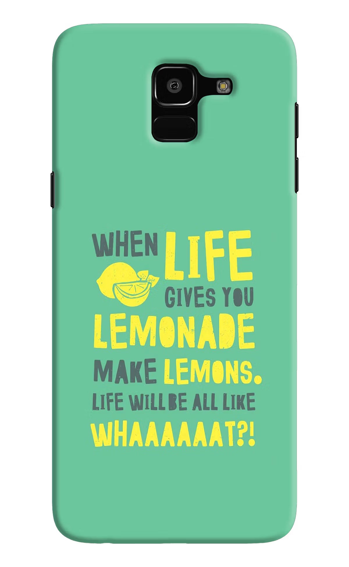 Quote Samsung J6 Hard Case Back Cover by Casekaro