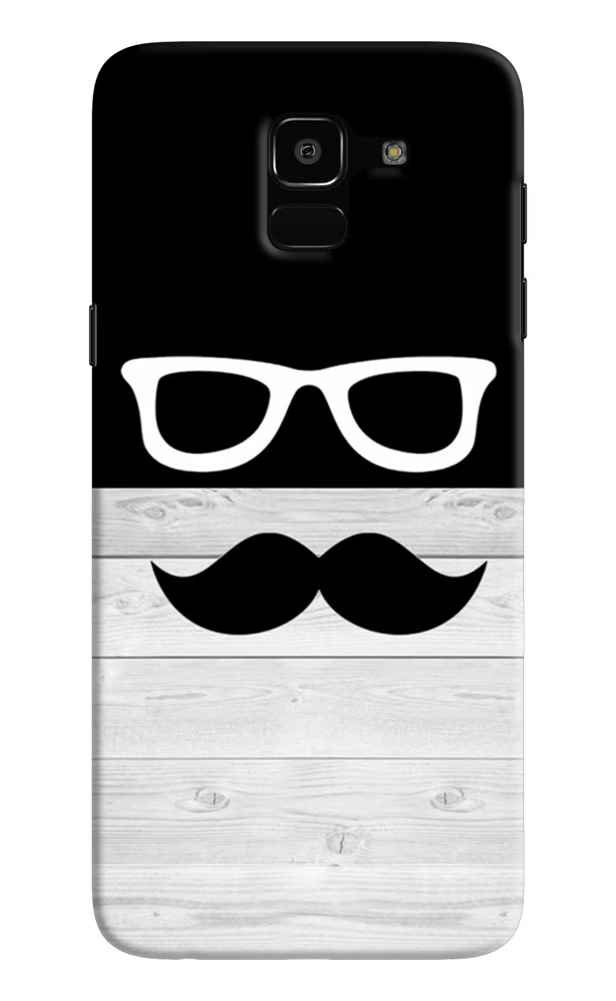 Mustache Samsung J6 Hard Case Back Cover by Casekaro