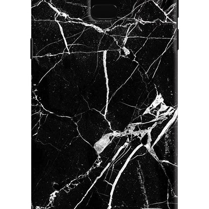 Black Marble Pattern Samsung J6 Hard Case Back Cover by Casekaro