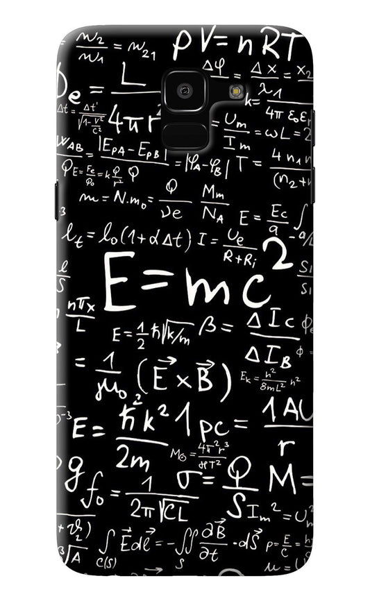 Physics Albert Einstein Formula Samsung J6 Back Cover