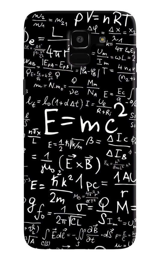 Physics Formula Samsung J6 Hard Case Back Cover by Casekaro