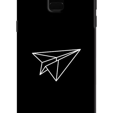 Paper Plane White Samsung J6 Hard Case Back Cover by Casekaro