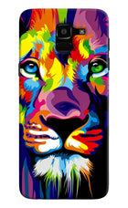Lion Samsung J6 Hard Case Back Cover by Casekaro