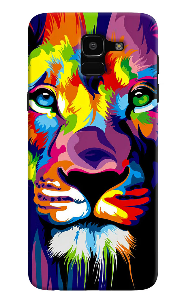 Lion Samsung J6 Hard Case Back Cover by Casekaro