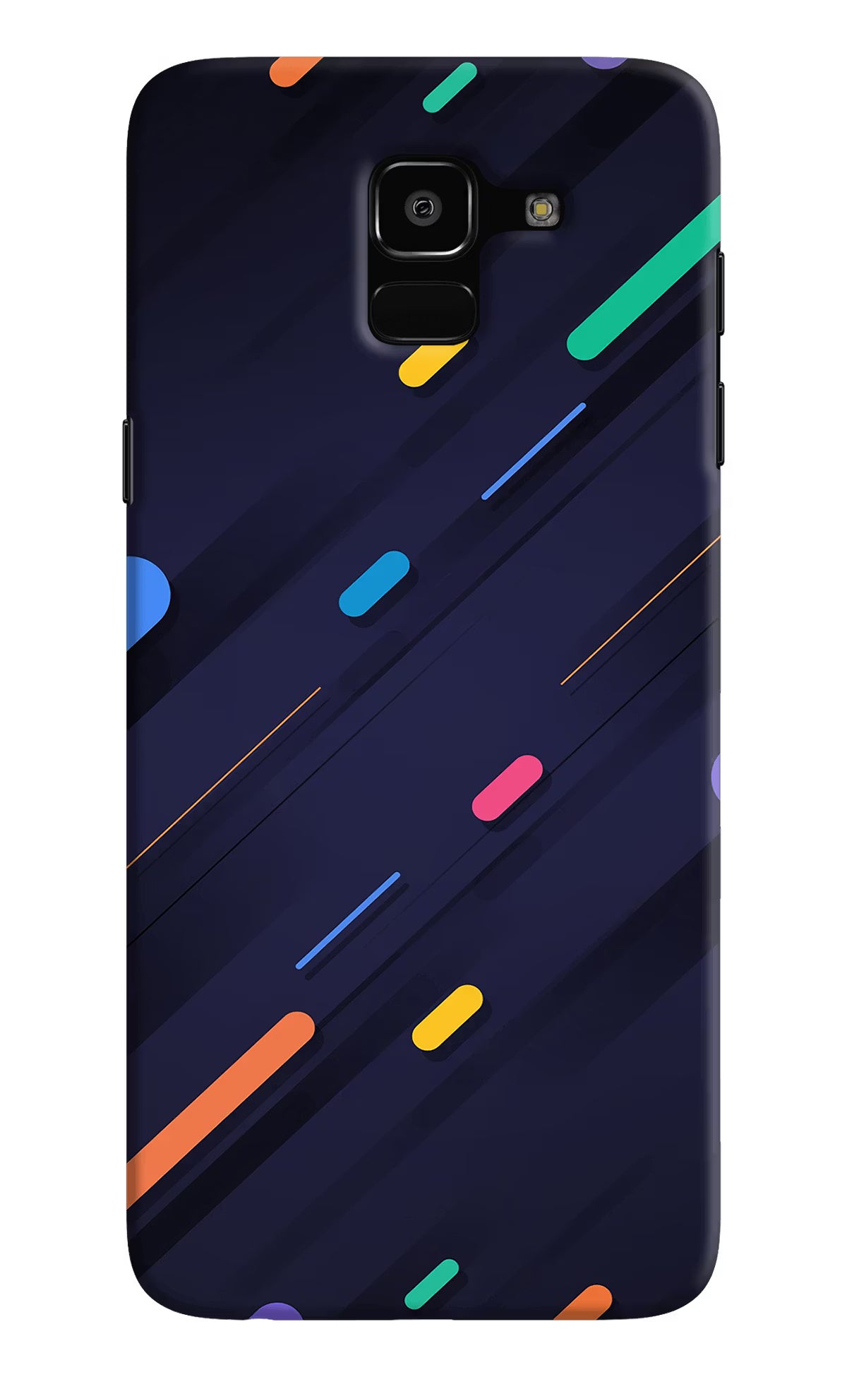 Abstract Design Samsung J6 Hard Case Back Cover by Casekaro