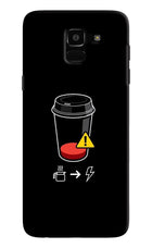 Coffee Samsung J6 Hard Case Back Cover by Casekaro