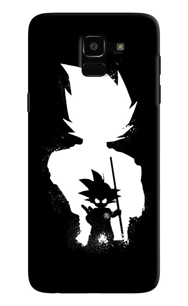 Goku Shadow Samsung J6 Hard Case Back Cover by Casekaro