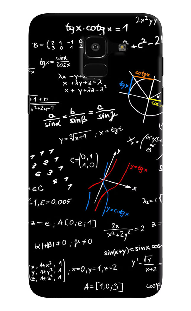 Mathematics Formula Samsung J6 Hard Case Back Cover by Casekaro