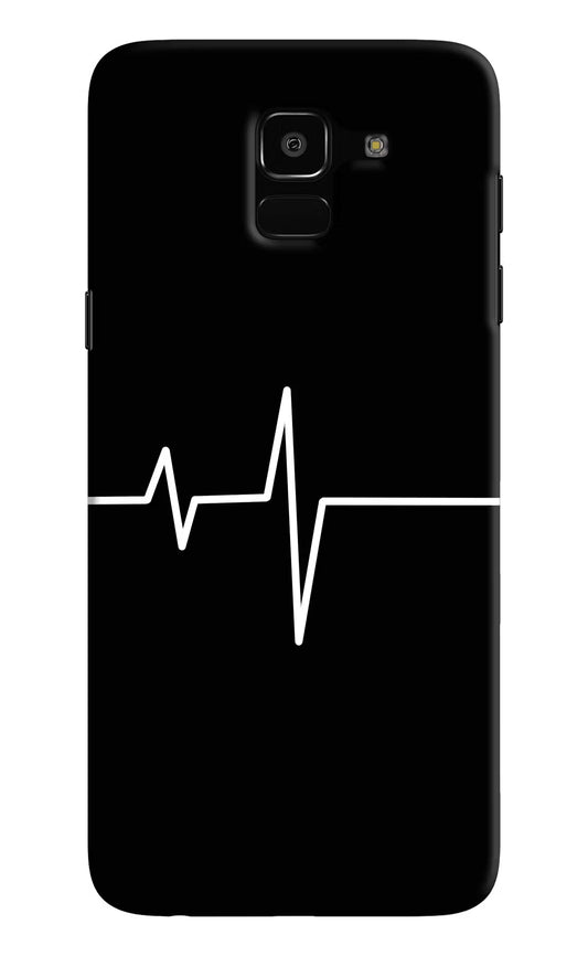 Heart Beats Samsung J6 Hard Case Back Cover by Casekaro