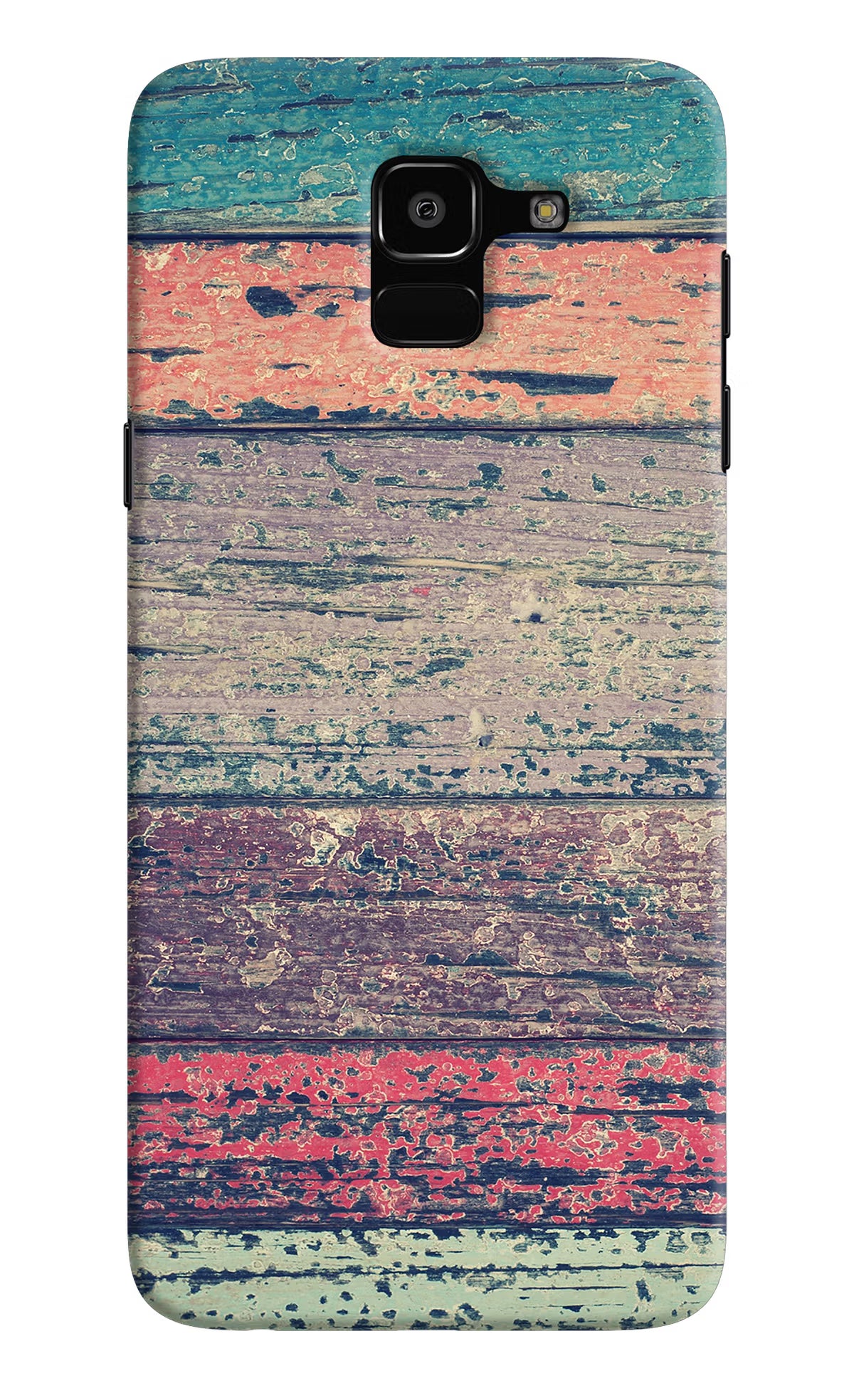 Colourful Wall Samsung J6 Hard Case Back Cover by Casekaro