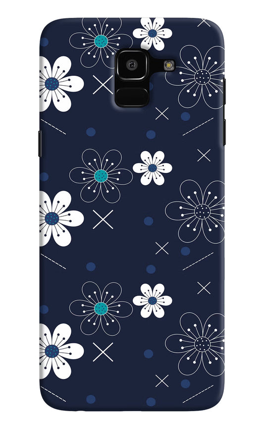 Flowers Samsung J6 Hard Case Back Cover by Casekaro