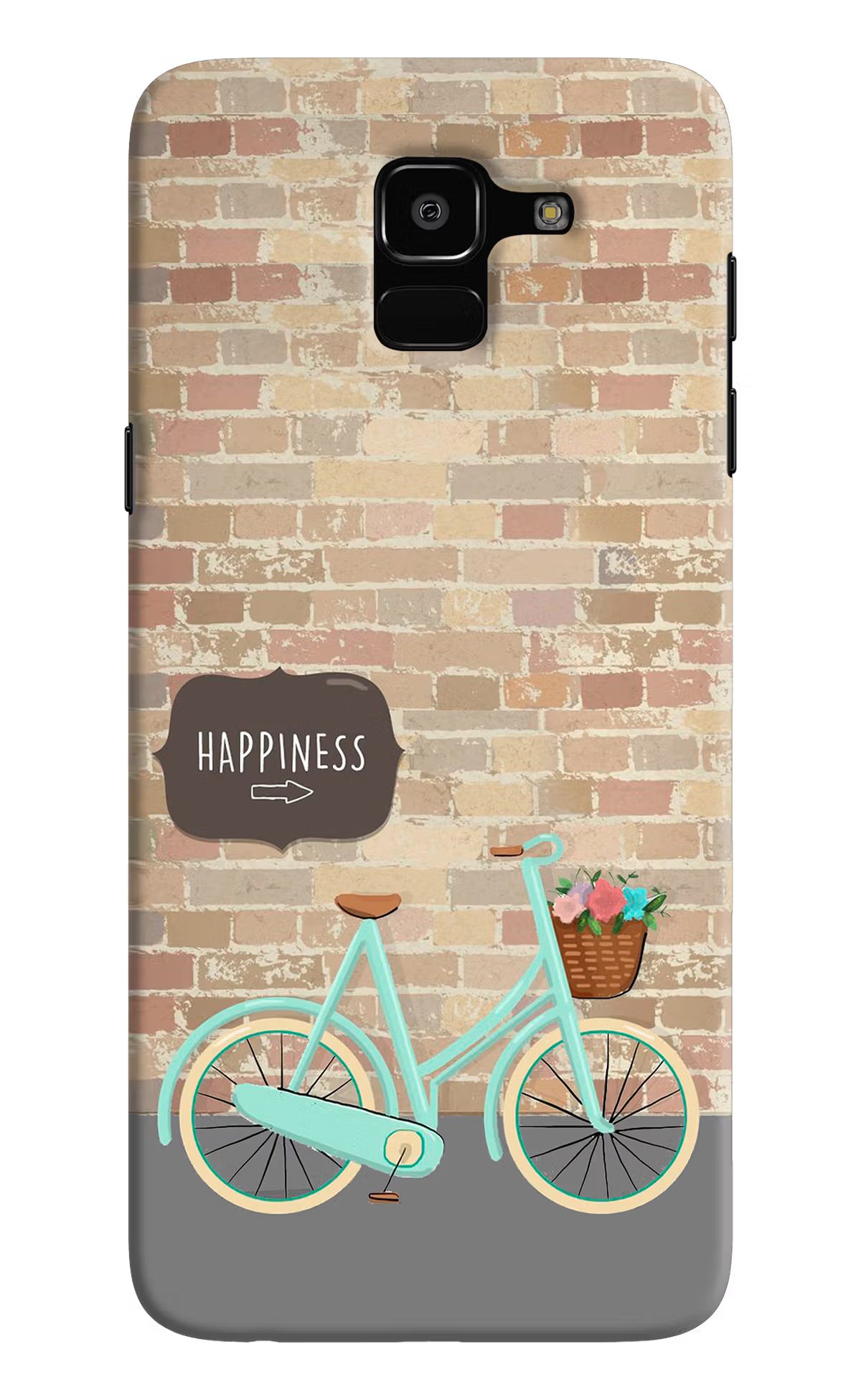 Happiness Artwork Samsung J6 Hard Case Back Cover by Casekaro