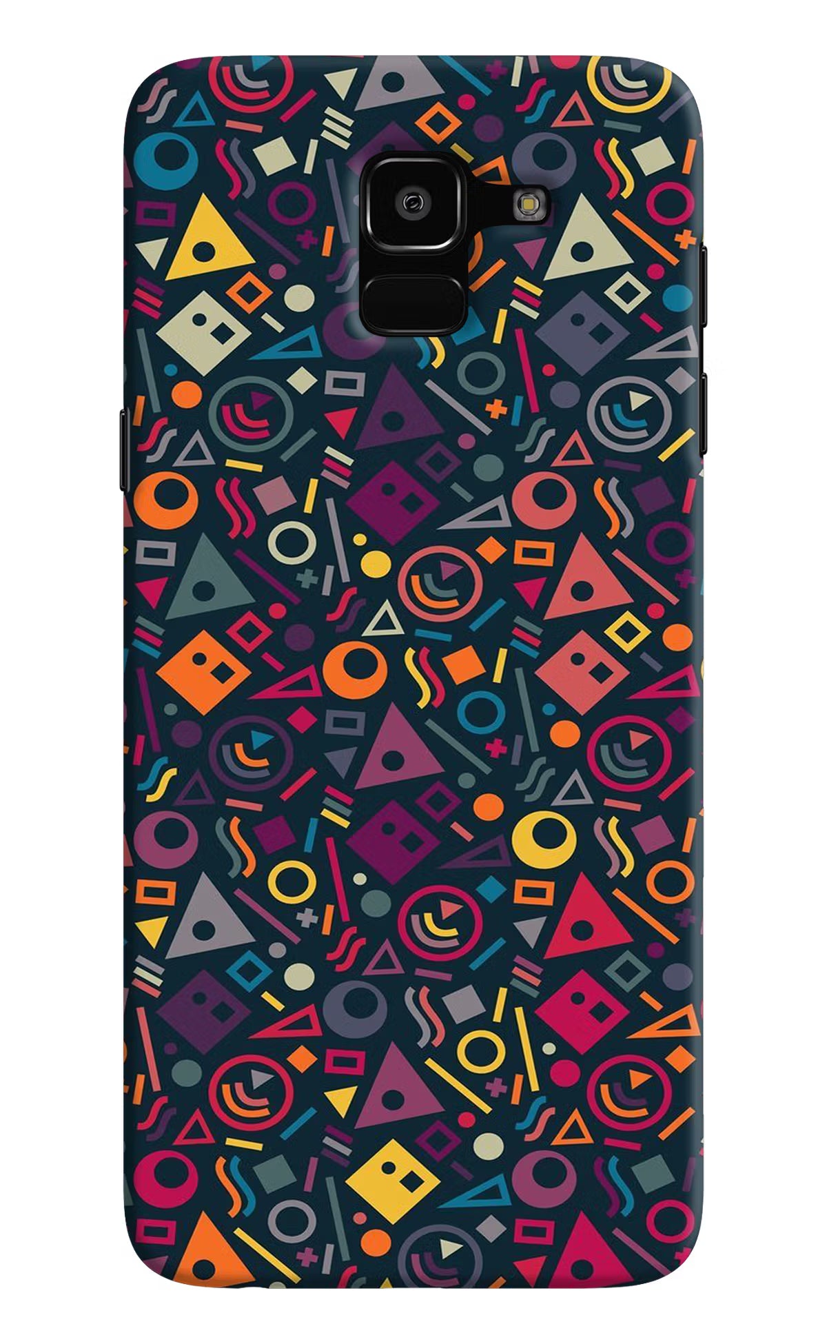 Geometric Abstract Samsung J6 Hard Case Back Cover by Casekaro